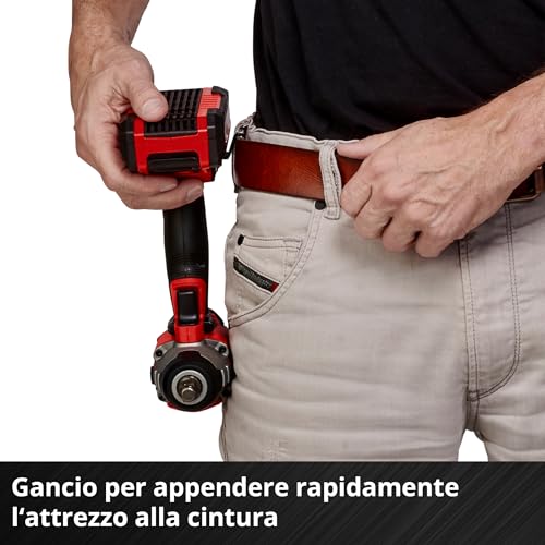Einhell Avvitatore A Impulsi Impaxxo 18/230 Power X-Change (Ioni Di Litio, 18 V, 230 Nm, Motore Senza Spazzole, Fornito Senza Batterie E Caricabatterie) - 9