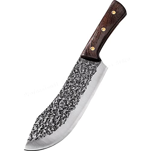 Meat cleaver, Slaughter Skinning Knife Slaughter Pigs and Sheep Manual Stainless Steel Pork File Cutting Knife Special Fish Knife Cleaver Knife,BY KKZY (Color : MTG40 slaughter)