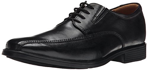 Clarks mens Tilden Walk Oxford, Black Leather, 9.5 US