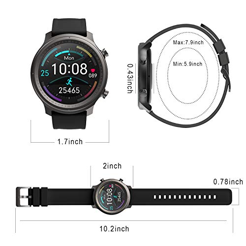 Smart Watch voor Mannen, Activity Tracker Horloge met 1,28'' touchscreen Bluetooth smartwatch (oproepen ontvangen… - Image 7