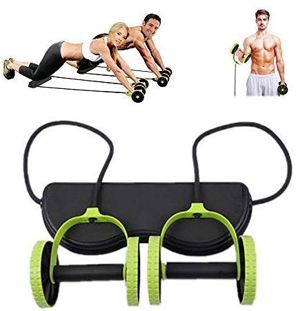 FEELING MALL New Sport Core Double AB Roller Wheel Fitness Abdominal Exercises Equipment Waist Slimming Trainer at Home Gym (B07YHBR1YK) Amazon Price History, Amazon Price Tracker
