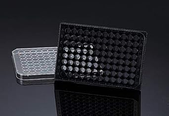 SPL Cellular Imaging 96 Well Plate Black & Clear Bottom PS, Glass Flat Bottom, with lid, Individual Pack Sterile, CS/20