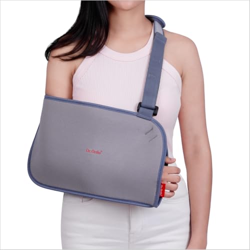 Image of Dr.Ortho Orthopaedic Arm Sling Baggy, Prevents Shoulder Dislocation, Shoulder Support for Fracture Support, Immobilization, Breathable & Skin Friendly Material - Small