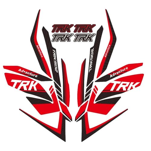 Autocollants réfléchissants TRK502 Benelli rouge protège-réservoir 2017-2024