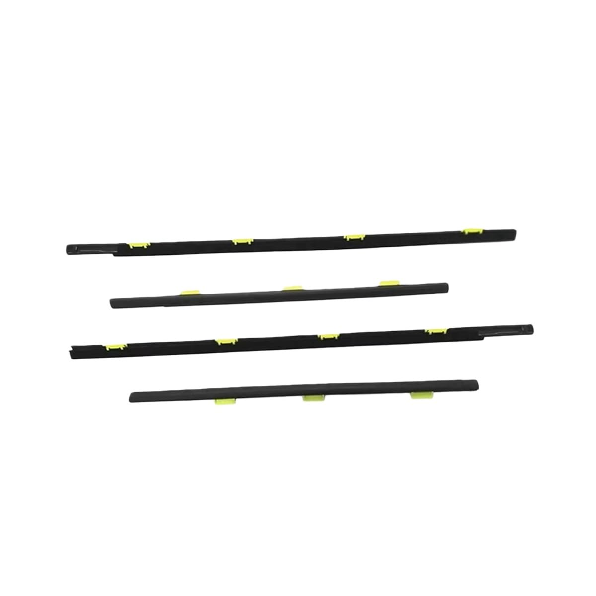 Car Window Weather Strip 4PCS Car Outer Window Rubber Weatherstrip Waterproof Pressure Strip Sealing Accessories for CR-V for CRV 2002-2006