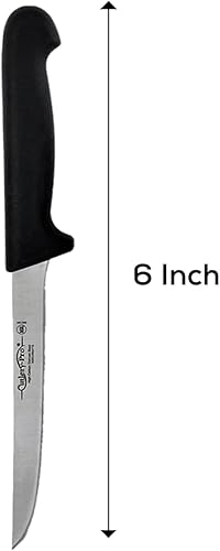 Miniatura 3 de Cuchillo deshuesador, mango de agarre suave, NSF, aleación de acero alemana X50CrMov15, hoja de 6 pulgadas