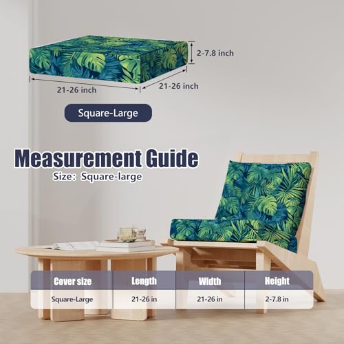 Large Patio Outdoor Cushion Covers, Stretch Couch Chair Furniture Slipcover by Vorshape - Used condition - Image 6