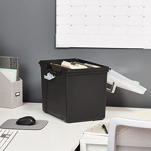 Porte-documents portable STAPLES ST57622 noir format lettre pour dossiers
