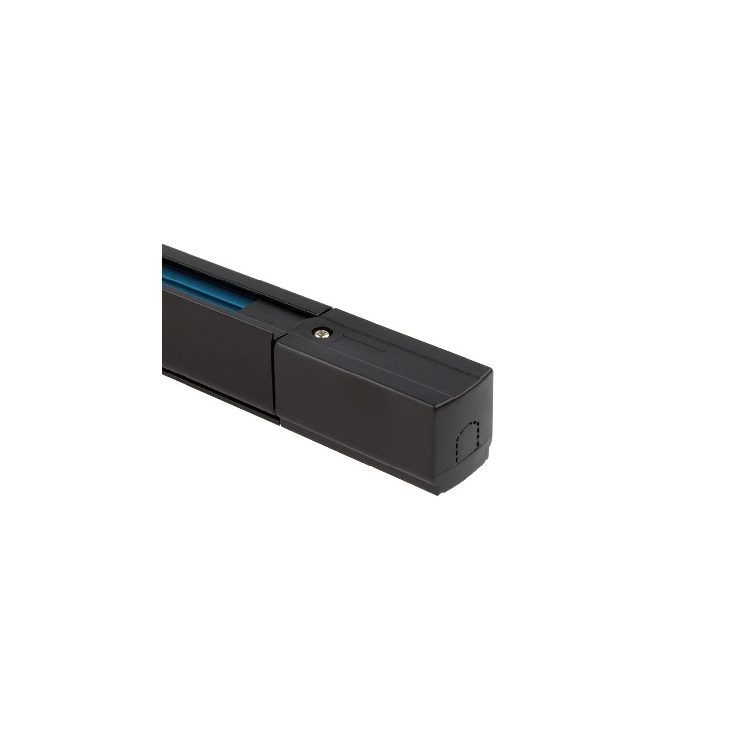 Connecteur Type L Pour Rail Monophasé PC - Noir - Liaison Droite éclairage LED