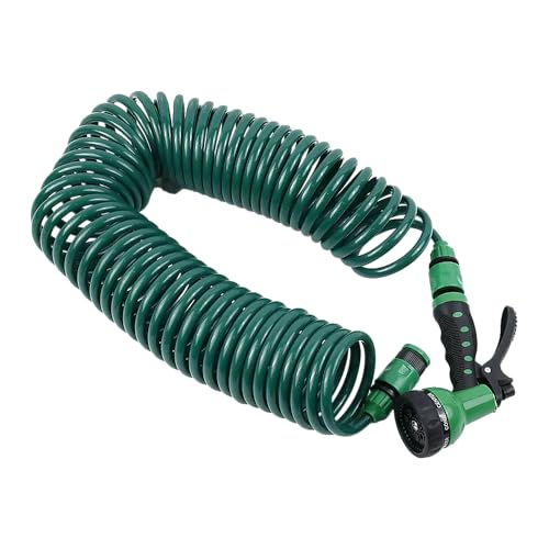 garden hoses coiled