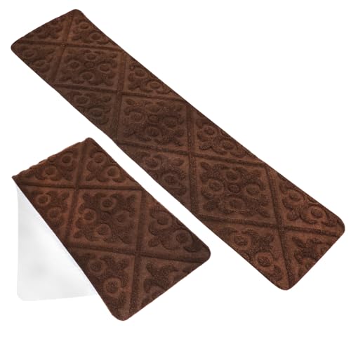Alfombrillas para escaleras adhesivas y lavables juego de 4 piezas antideslizantes para interior