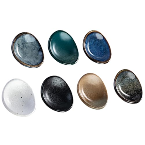 SILENRADAWN Porte Couteau de Table en Céramique Léger et Facile à Ranger, Support à Baguettes et Repose-Baguettes pour Accessoires la Cuisine Domestique, 7...