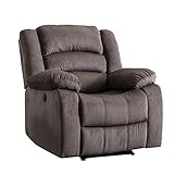 EBELLO Classic Power Recliner Chair, Oversized Electric Overstuffed Reclining Chair with Soft Cushio