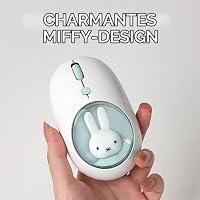 MiPow x Miffy Bluetooth Wireless Maus, kleine tragbare Maus, geeignet für Laptops, Tablets usw., Tracking reibungslos, kompatibel mit PC und Mac, Windows und macOS,Blue, Ostern Geschenke – Ansicht 8
