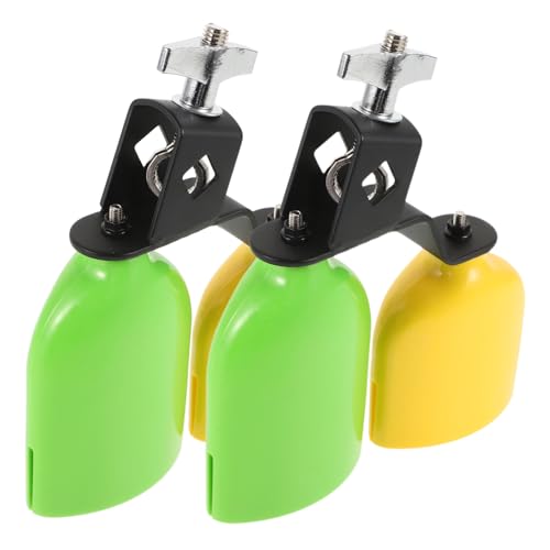 WHAMVOX 1pair Tone Cowbell Jam Block Percussion Kit for Drum for Musicians of All Ages
