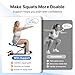 MERACH Upgrade Deep Squat Machine for Overweight, Dual Spring Assist& 350LB Weight Capacity, Glute Trainer Machine, Easy Setup & Leg Home Workout Machine