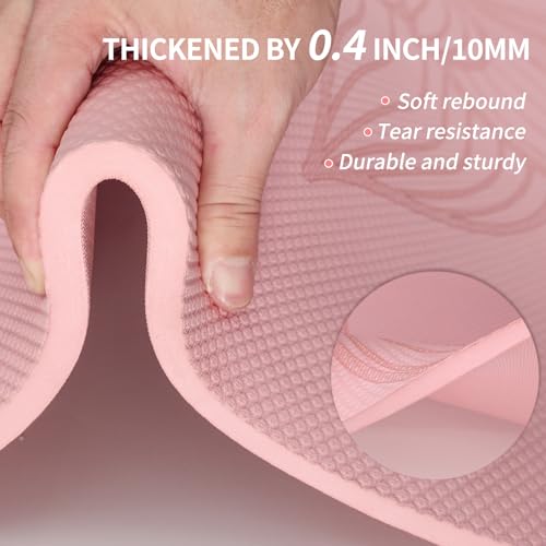 PAIDU Large Yoga Mat 72"x36"x10mm Non-Slip Exercise Mat for Home Gym Studio by PAIDU - Used condition - Image 3