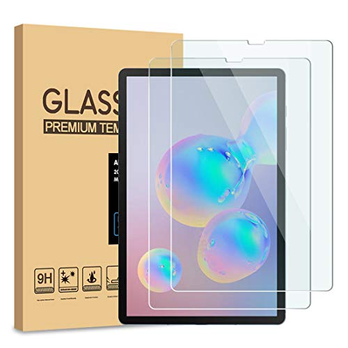 (2-Pack) PULEN for Samsung Galaxy Tab S5e/Galaxy Tab S6/Tab S6 5G Screen Protector,HD Anti-Scratch No Bubble Anti-Fingerprints 9H Hardness Tempered Glass (10.5-Inch)