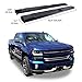 YITAMOTOR Running Boards 6 inches OE Style Aluminum Side Steps, Nerf Bars, Compatible with 2007-2018 Chevy Silverado/GMC Sierra 1500 & 2007-2019 2500HD/3500HD Crew Cab (Gas Engine ONLY), Black