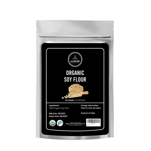 Naturevibe Botanicals Soy Flour 1Lb And Barley Flour 1Lb| Flours Combo #TOP1