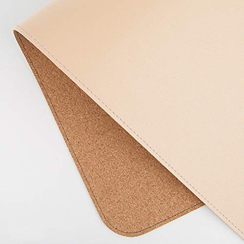 Schreibtischunterlage für Büro, wasserdicht, für Computer, Laptop, Schreibtischunterlage, Maus, Gaming, Mauspad, rutschfest, PU-Leder,