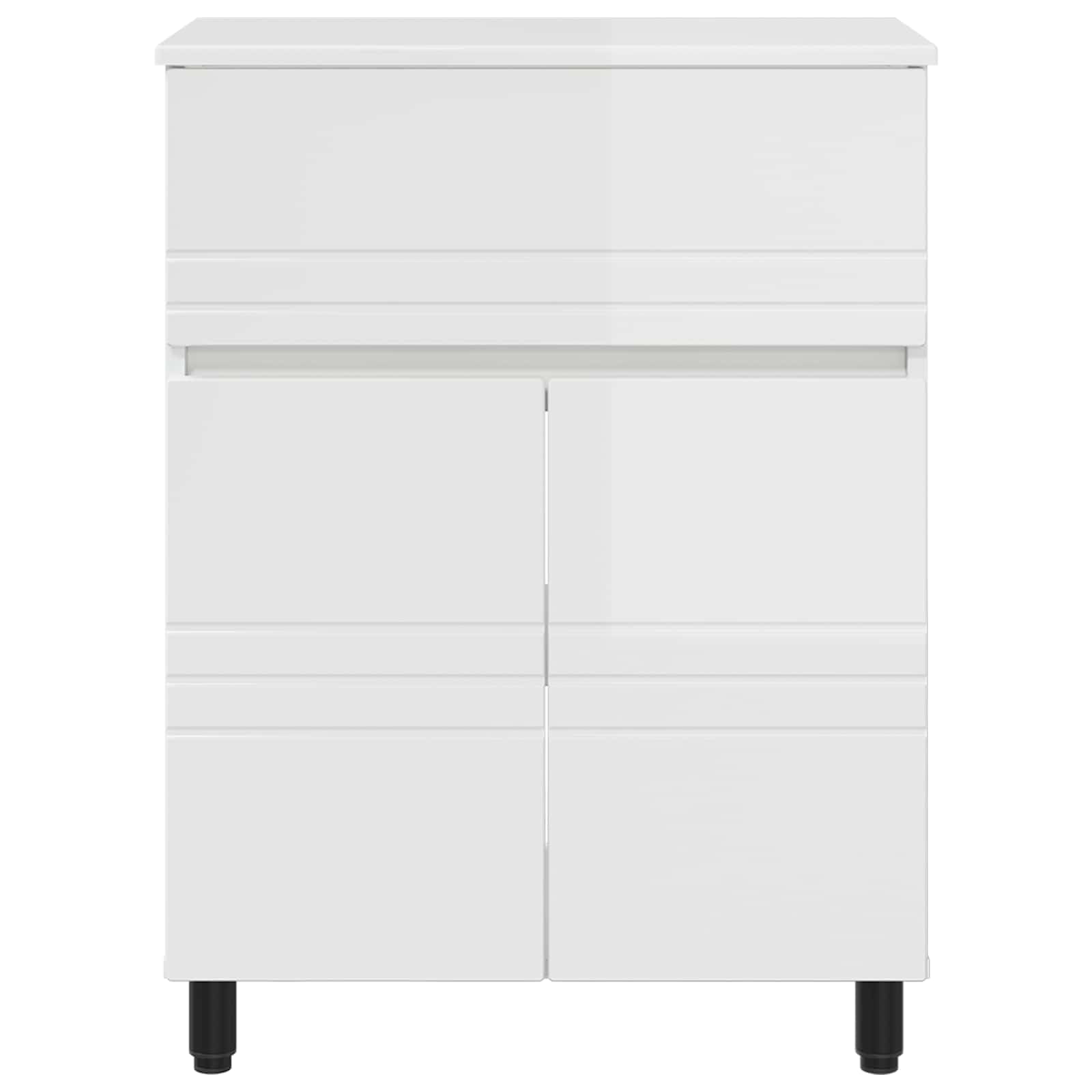 vidaXL Jednostka toaletowa Biały wysoki połysk 60 x 35 x 80 cm