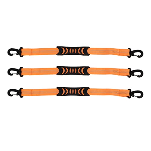 Yuecoom Ski Boot Carrier Straps,3 Pcs Roller Skate Nylon Ski Boots Carrier Strap Snowboard Boot Shoulder Sling Leash for Women Men(orange)