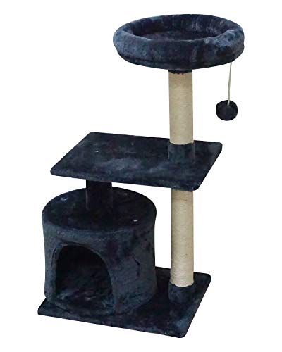 image for KIYUMI US05DG Cat Tree Cat Tower Sisal Scratching Posts Cat Condo Play