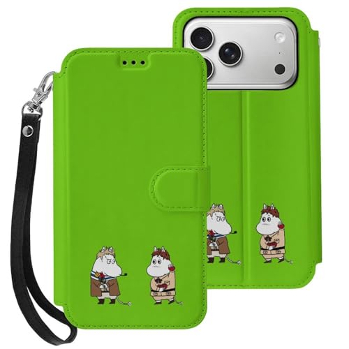 For iPhone 18 Pro �蒠�^�P�[�X ���[�~�� PU ���U�[ �}�O�l�b�g�� �J�[�h���[ �X�g���b�v�t�� 24# [���s�A���i]