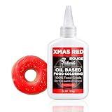 55g Oil Based Food Coloring Liquid - Vibrant Red Velvet, Baking Essential, Fat Soluble Food Grade & Flavorless, Concentrated Food Colour for Cakes, DIY Baking, Chocolate, Candy Melts, Fondant, Cookies