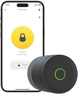 Yale Serrure Electronique Connectée Linus L2 Lite - Noir - 05/109100/MB - Accès sans clé - Installation facile - Compatible Matter | Clés numériques - Activité en temps réel - App Yale Home