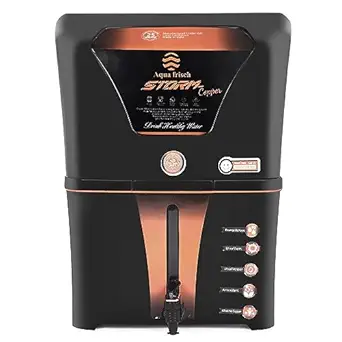 Aqua Frisch Advanced Copper+Alkaline RO Water Purifier with UV, UF and TDS Controller | 12Litre | Fully Automatic Function and Best For Home and Office