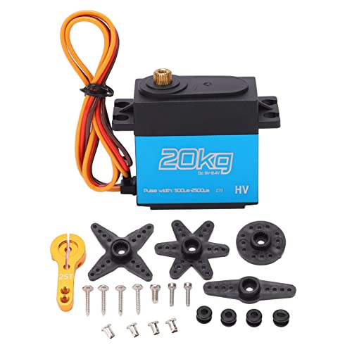 Servo numérique 20 kg étanche avec bras 25T pour voiture RC 1/10 et 1/12