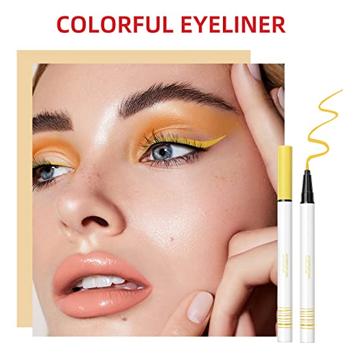 Outfmvch Olive Eyeliner Color Liquid Eyeliner Color Eyeliner Neon Eyeliner Makeup Smudges Smooth Eyeliner 24Ml Hard Candy Life Eyeliner #TOP3