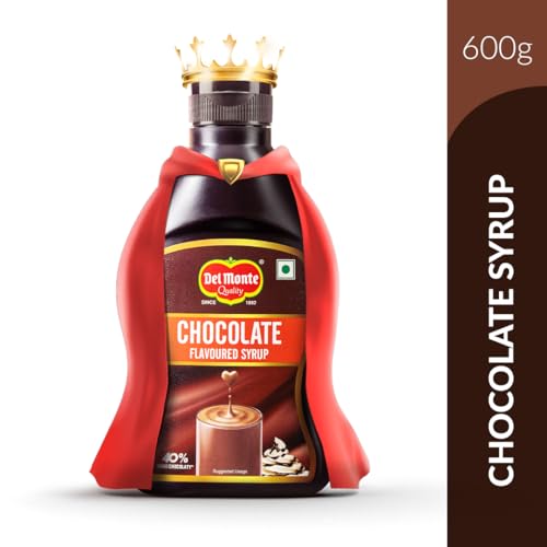 Image of Del Monte Chocolate Flavoured Syrup | 600 Gm Bottle | 40% More Cocoa| Rich Chocolate Flavour, Thick Texture (Pack of 2)
