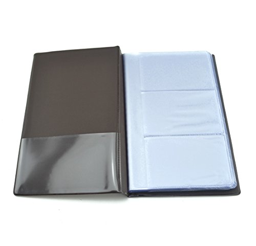 SAMYO Business Journal Name Card Book Holder for Storage Organizied Name Cards -Holds 240 Cards-Brown