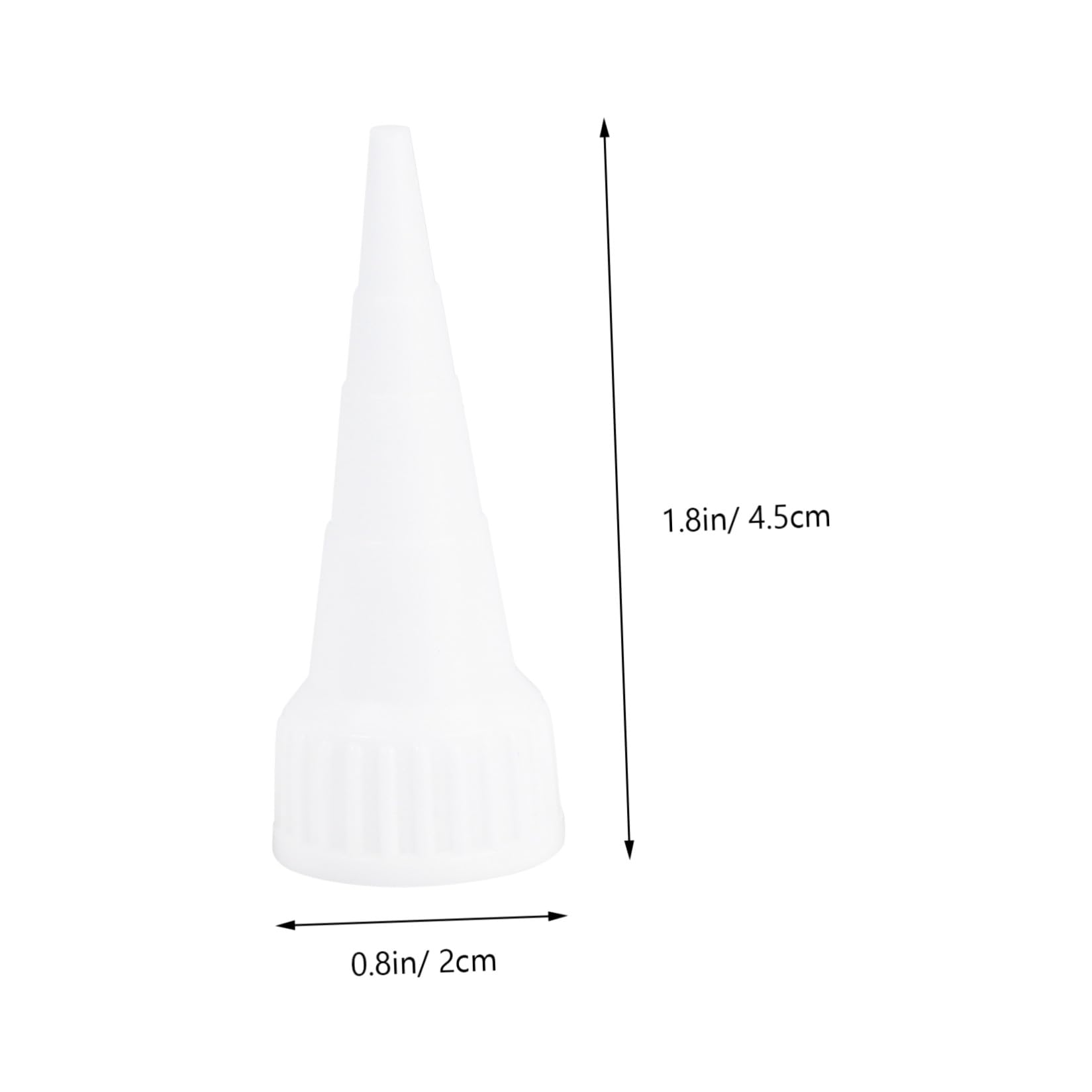 Mikikit 2 Sets 100 Ml Kleberdüsen- Präzisionsdüsenkappe Für Kleber Kunstprojekte Und Heimreparaturen. Spitze Vor Dem Auftragen Abschneiden Spitze Nach Gebrauch Abdecken 10 Stück * 2