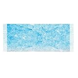 [ESASAV] マフラー 大判 ストール ファッション 秋冬 防寒 防風 厚手 肩掛け 防寒 柔らかい あったか起毛 羽織り 通勤 通学 男女兼用 肌触り良い 暖かい ストールショール プレゼント ブルーハワイのかき氷のテクスチャ柄