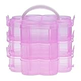 Perfekt für alle – ob Sie mit Papier oder Perlen basteln, Nähen, Malen oder Elektronik aufbewahren, diese Box hält alle Ihre Schätze sicher an einem Ort. Diese Box ist ideal um mit Kinderaktivitäten für Autofahrten zu füllen, Projekte zur Schule zu nehmen, Ihre Bastelmaterialien wie Spulen und Garne in Ordnung zu halten oder zur Aufbewahrung von Sammlerstücken wie Karten und Briefmarken.