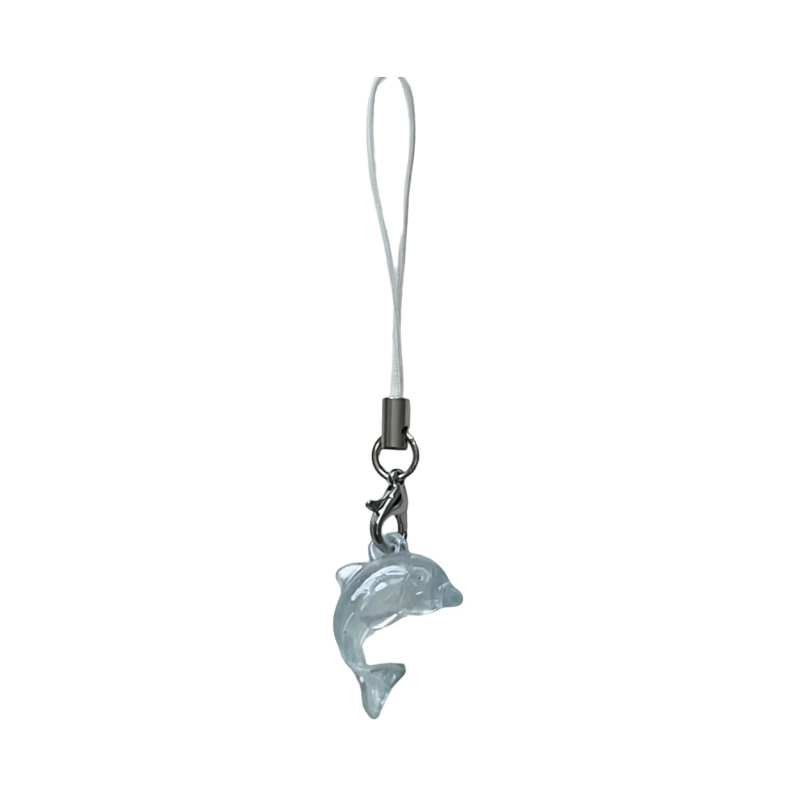 RGYBAO Creative Cetacean Lanyard Charm Trendy Phone Ornament Chain Pendant for Gifts or Daily Accessories Animal Keyring