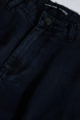 Image of SNITCH Men Cargo Pants | Loose Fit Mid Rise with Adjustable Drawstring Hem & Utility Pockets | 100% Cotton Twill Fabric for Casual & Streetwear Styling
