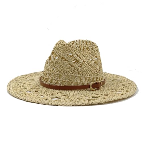 Chapeau de paille jazz anti UV protection solaire visage chapeau de plage voyage homme femme