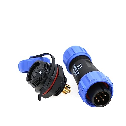 ZBLZGP IP67 impermeável WEIPU SP13 7 pin macho e fêmea cabo elétrico com rosca e classificação IP68 para ferramentas de jardim ao ar livre