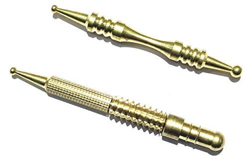 Image of Sujok Acupressure Probe Compact + Center Roller Ii Metal Diagnostic Jimmys + 5Pcs Sujok Rings Compact Jimmy for Acupressure Practitioners (Multicolor)