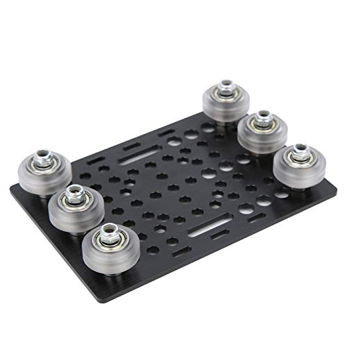 Jeu de roues à rainure de type V avec support en aluminium rigide