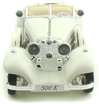 Miniatura 2 de Maisto (Maisuto) 1936 Mercedes (Mercedes-Benz) Benz 500K Special Roadster 118 Blanco MA36055-WH minicar vehículos de fundición a presión