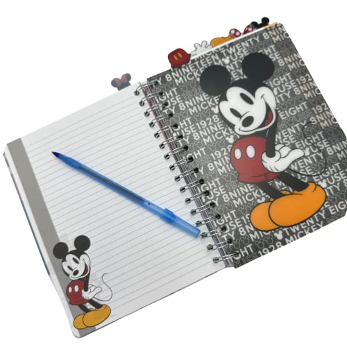 Disney Minnie and Mickey Mouse Journal Notebook, Spiral Bound, 144 Lined Pages, 8 x 7 inches, Red - Image 4