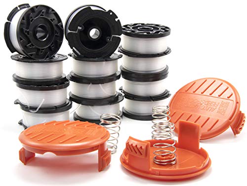 AF-100 Spool for GH900 GH600 String Trimmer, AF-100-3ZP 30 Foot 0.065 String Trimmer Line - AF100 Replacement Spool - Replace AF1003ZP, AF-100-BKP, AF-100-2 (12 Spools, 3 Caps and Springs) - Thumbnail 2