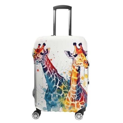 Housse de bagage girafe extensible L pour valise de grande taille