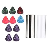 Accesorios para tocar la guitarra, diapositiva de guitarra profesional de 2 piezas para regalo de guitarra